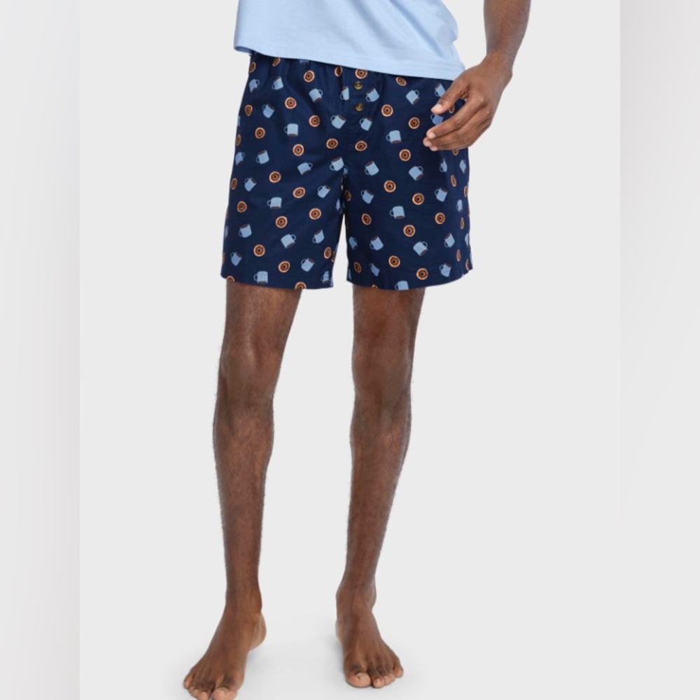 PJ Place NWT Blue size xxxl with pockets 
Mens Doughnut Poplin Pajama Shorts